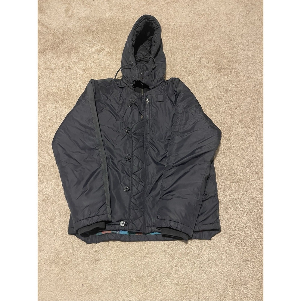 VTG Y2K Triple Five Soul Hooded Jacket Black Men Size large